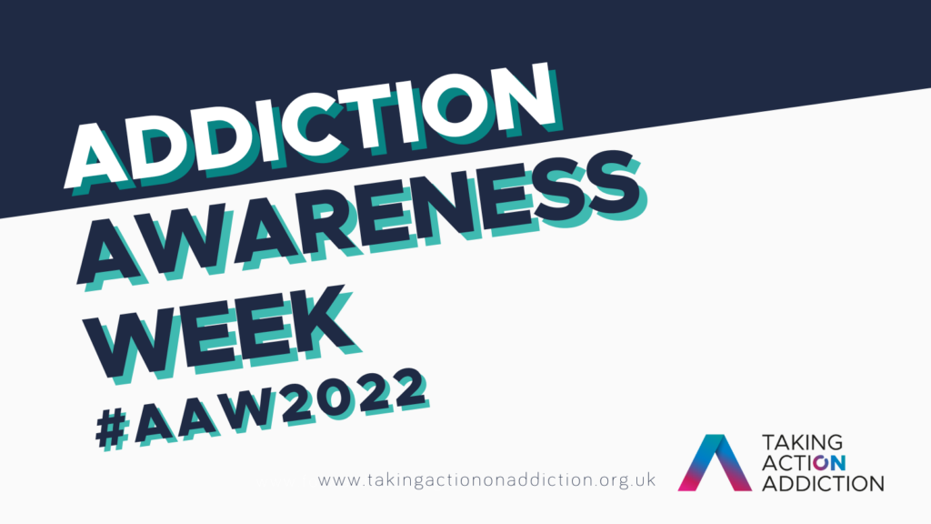 Addiction Awareness Week 2022 poster